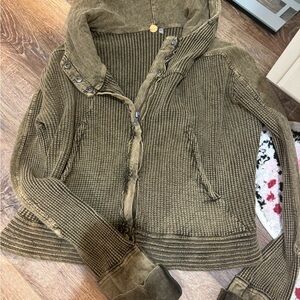 Olive Green Hooded Jacket